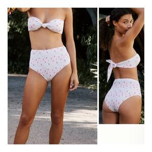 Charlie Holiday | Newport Floral Smocked Bikini Bottoms | M